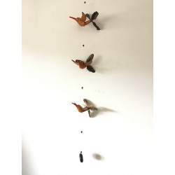 mobile colibris peints